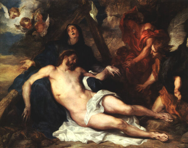 Deposition by Sir Anthony van Dyck, hand-painted oil painting reproduction