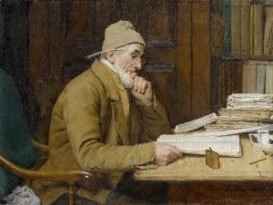 Der Schaffner by Albert Anker, hand-painted oil painting reproduction