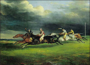 Derby at Epsom by Théodore Géricault, hand-painted oil painting reproduction