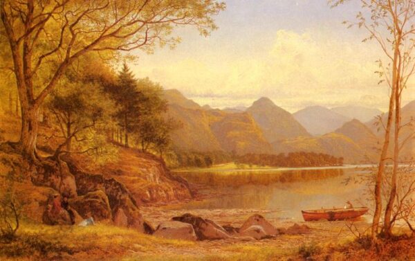 Derwentwater by Benjamin Williams Leader, hand-painted oil painting reproduction