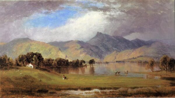 Derwentwater by Sanford Robinson Gifford, hand-painted oil painting reproduction