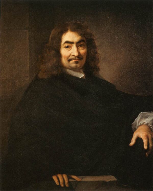 Presumed Portrait of Ren Descartes by Sébastien Bourdon, hand-painted oil painting reproduction