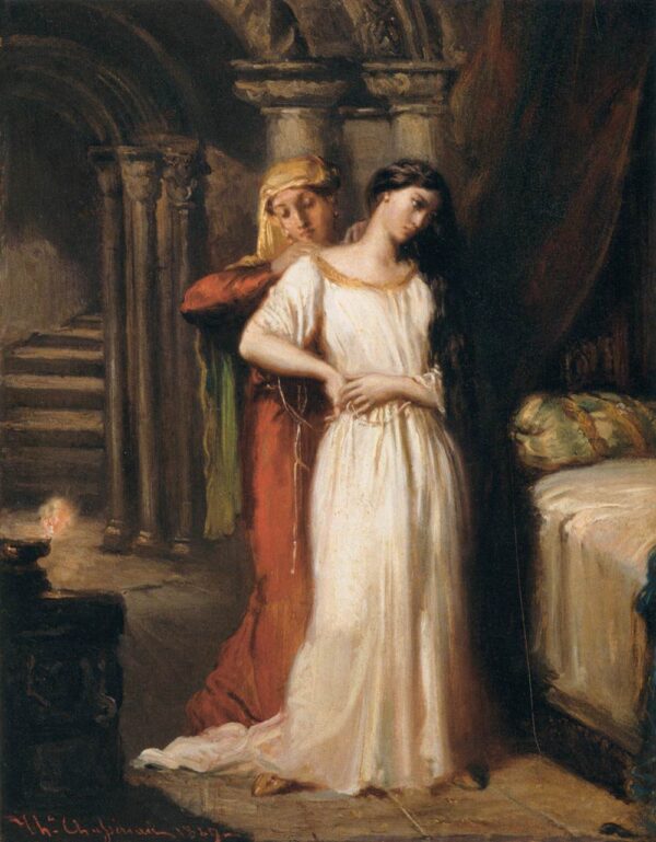 Desdemona Retiring to her Bed by Théodore Chassériau, hand-painted oil reproduction