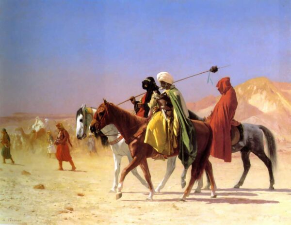 Arabs Crossing the Desert by Jean-Léon Gérôme, hand-painted oil painting reproduction