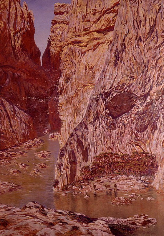 Desfiladero by Antonio Muñoz Degrain, hand-painted oil reproduction