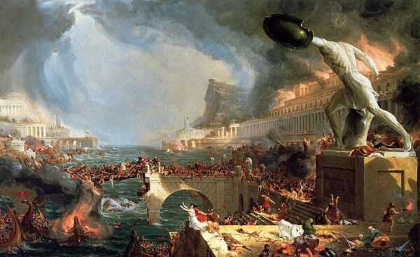Destruction by Thomas Cole, hand-painted oil reproduction