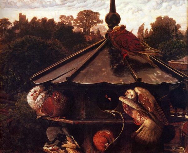 The Festival of Saint Swithin or the Devecote by William Holman Hunt, hand-painted oil painting reproduction