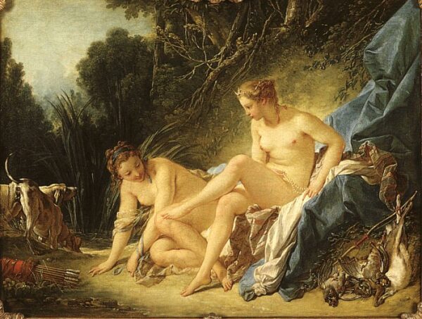 Diana Leaving Her Bath by François Boucher, hand-painted oil painting reproduction