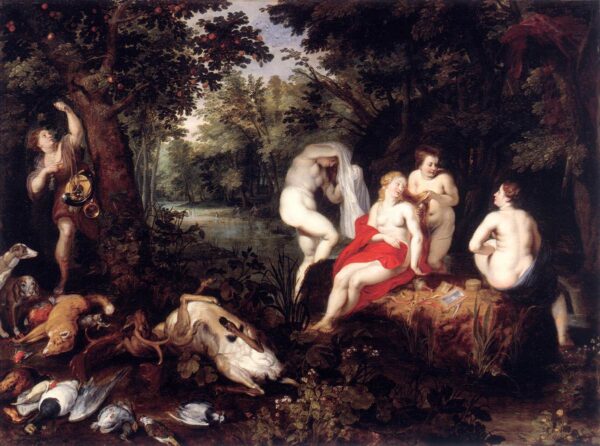 Diana Resting after the Hunt by Hendrick van Balen, hand-painted oil painting reproduction