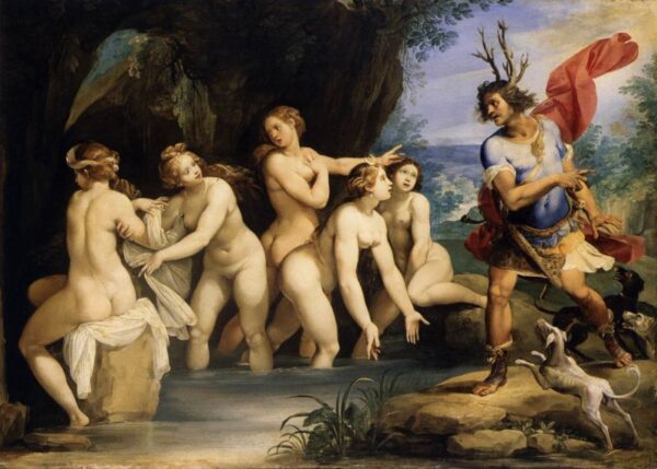Diana and Actaeon by Giuseppe Cesari, hand-painted oil painting reproduction
