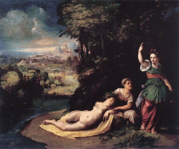 Diana and Calisto by Dosso Dossi, hand-painted oil painting reproduction