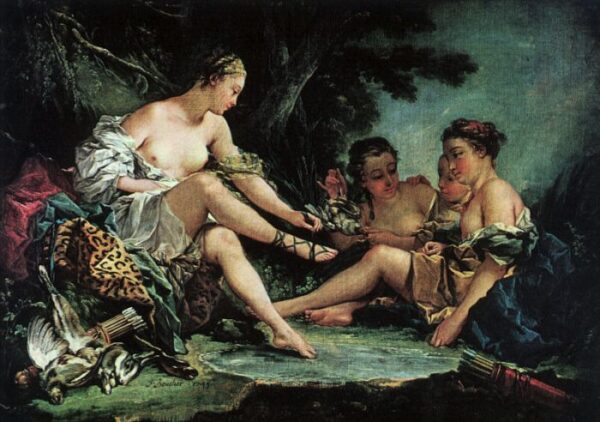 Diana’s Return from the Hunt by François Boucher, hand-painted oil painting reproduction