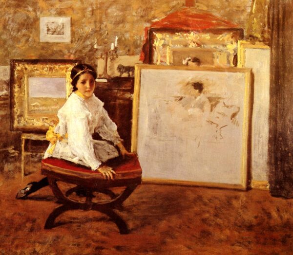Did You Speak To Me by William Merritt Chase, hand-painted oil painting reproduction