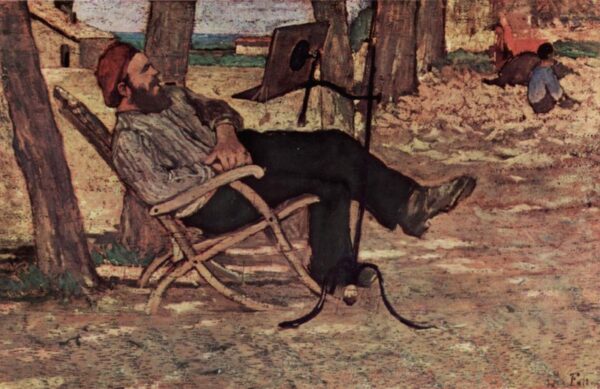 Diego Martelli in Castiglioncello by Giovanni Fattori, hand-painted oil painting reproduction