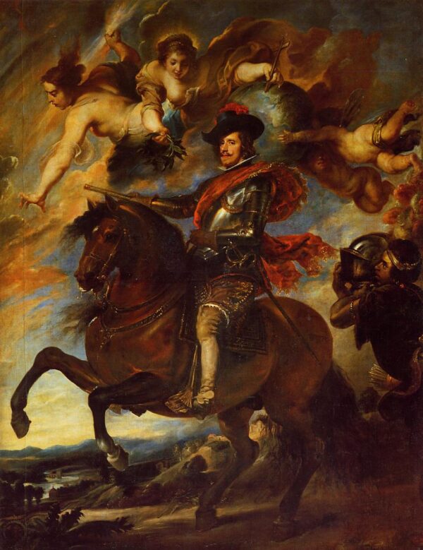 Allegorical Portrait of Philip 5 by Diego Velázquez, hand-painted oil painting reproduction