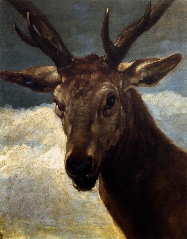 Head of a Stag by Diego Velázquez, hand-painted oil painting reproduction