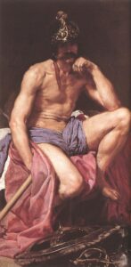 Mars God of War by Diego Velázquez, hand-painted oil painting reproduction