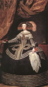 Queen Dona Mariana of Austria by Diego Velázquez, hand-painted oil painting reproduction