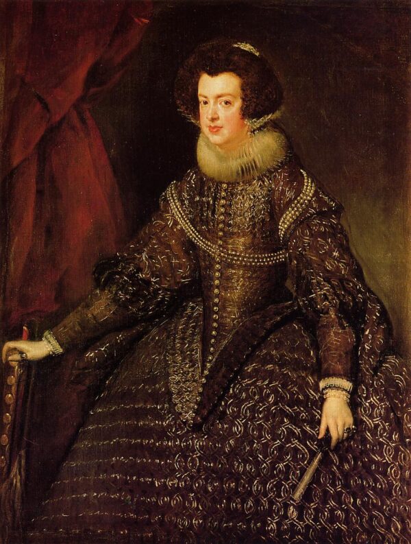 Queen Isabel by Diego Velázquez, hand-painted oil painting reproduction