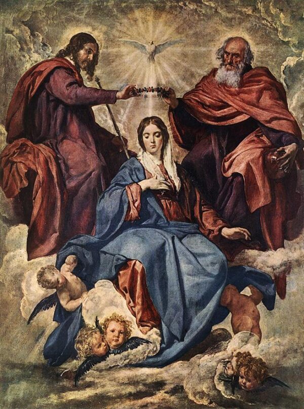The Coronation of the Virgin by Diego Velázquez, hand-painted oil painting reproduction
