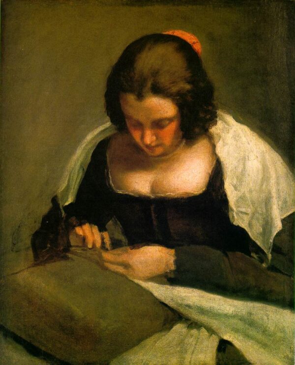 The Needlewoman by Diego Velázquez, hand-painted oil painting reproduction