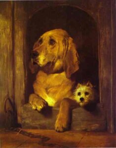 Dignity And Impudence by Sir Edwin Landseer, hand-painted oil painting reproduction