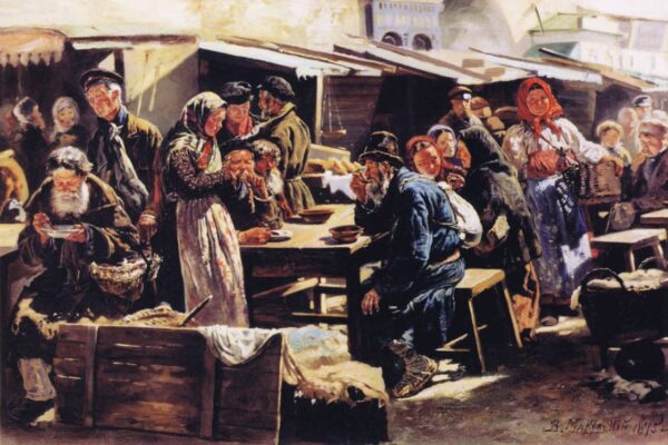 Dinner by Vladimir Makovsky, hand-painted oil painting reproduction