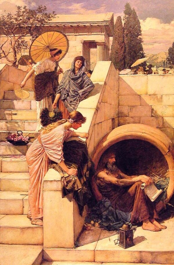Diogenes by John William Waterhouse, hand-painted oil painting reproduction