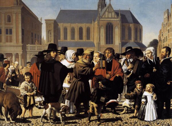 Diogenes Seeks a True Man by Caesar van Everdingen, hand-painted oil painting reproduction