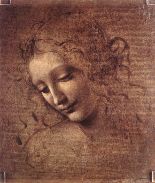 The Lady of the Dishevelled Hair by Leonardo da Vinci, hand-painted oil painting reproduction