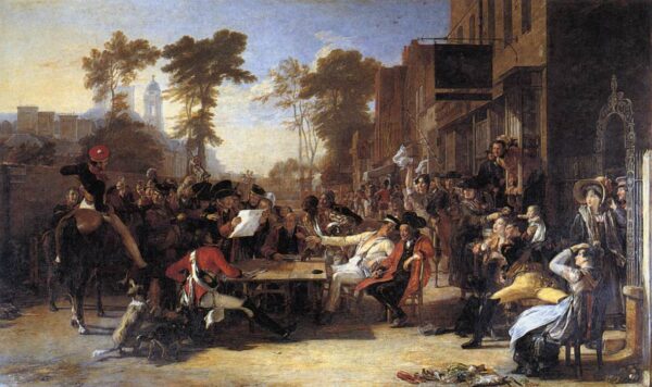 Chelsea Pensioners Reading the Waterloo Dispatch by David Wilkie, hand-painted oil painting reproduction