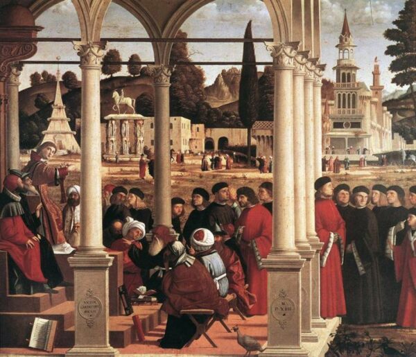 Disputation of Saint Stephen by Vittore Carpaccio, hand-painted oil painting reproduction