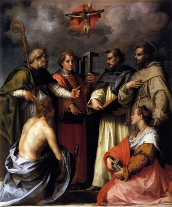 Disputation on the Trinity by Andrea del Sarto, hand-painted oil painting reproduction