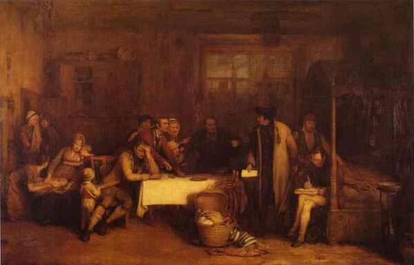 Distraining for Rent by David Wilkie, hand-painted oil painting reproduction