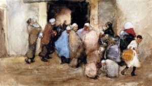 Distribution of Soup by George Hendrik Breitner, hand-painted oil painting reproduction