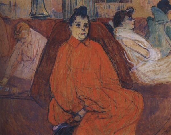 Divan by Toulouse-Lautrec, hand-painted oil painting reproduction