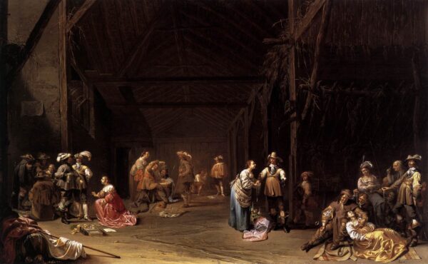 Dividing the Spoils by Jacob Duck, hand-painted oil painting reproduction