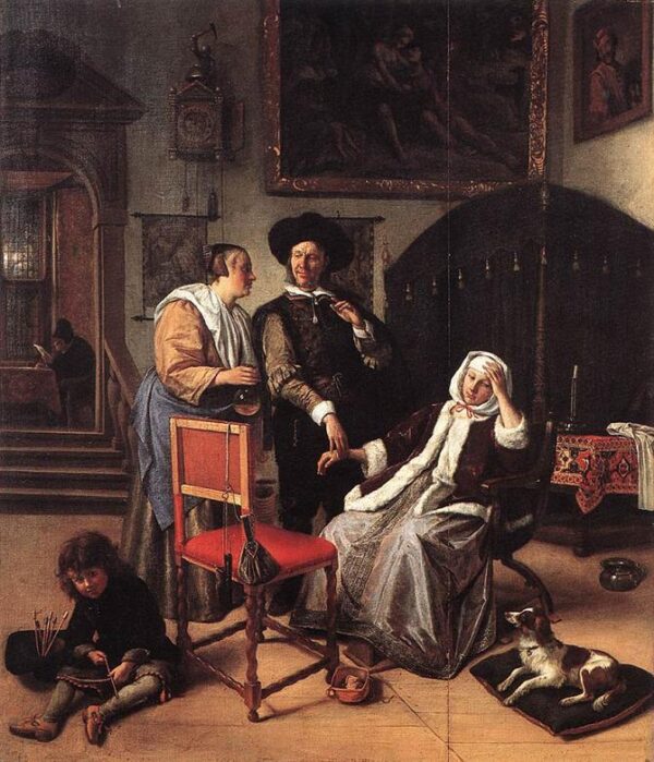 Doctor’s Visit by Jan Steen, hand-painted oil painting reproduction