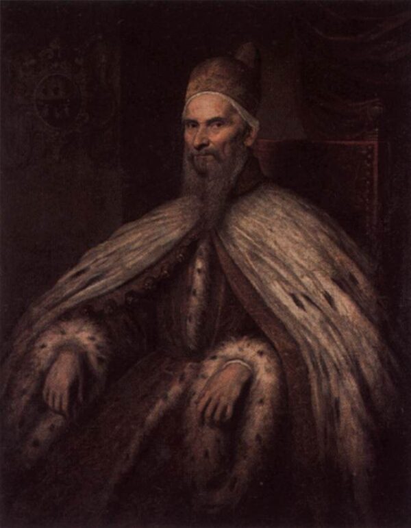 Doge Marcantonio Memmo by Leandro Bassano, hand-painted oil painting reproduction