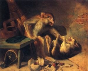 Domestic Squabble by William Holbrook Beard, hand-painted oil painting reproduction