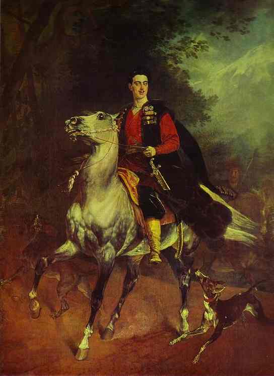 Portrait of A N Demidov Prince of San Donato by Karl Briullov, hand-painted oil reproduction