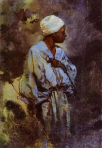 Donkey-Driver In Cairo by Vasiliy Polenov, hand-painted oil painting reproduction