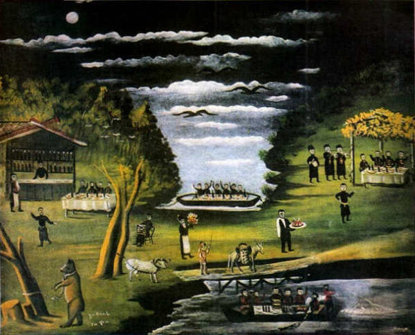 Donkey Bridge by Niko Pirosmani, hand-painted oil painting reproduction