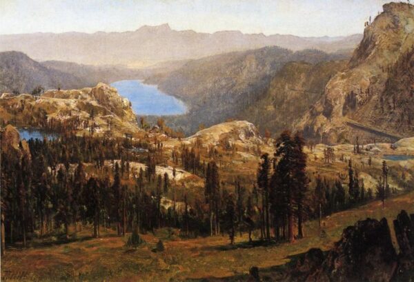 Donner Lake by Thomas Hill, hand-painted oil painting reproduction