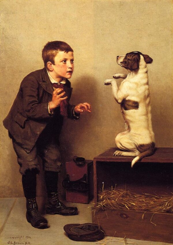 Don’t Move by John G Brown, hand-painted oil painting reproduction
