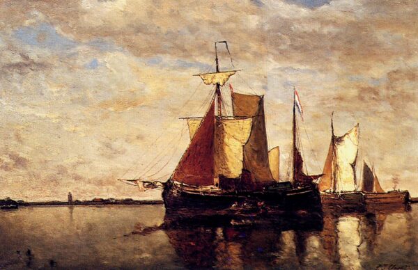 Dordrecht by Paul Jean Clays, hand-painted oil painting reproduction