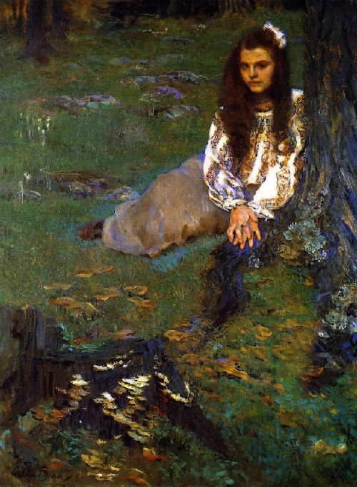 Dorothea in the Woods by Cecilia Beaux, hand-painted oil reproduction