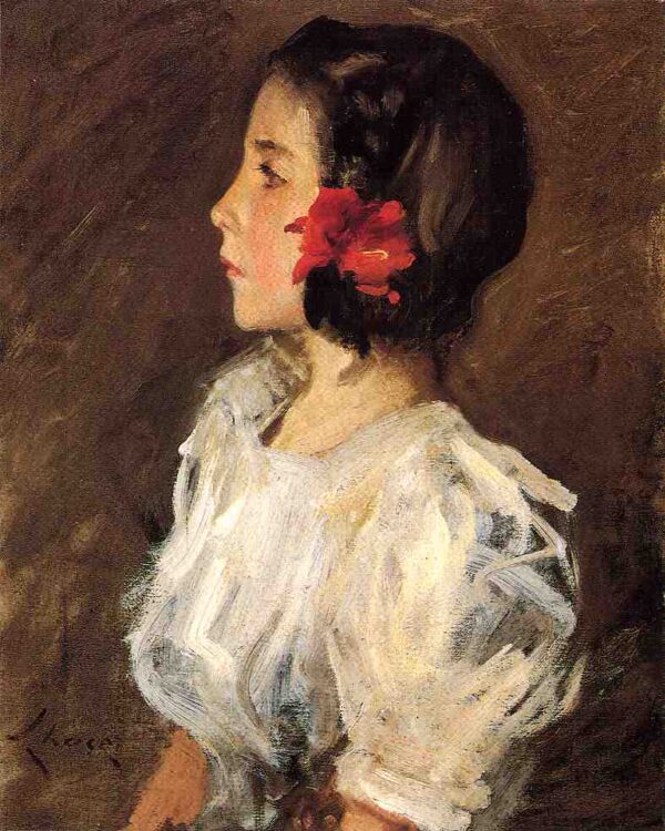 Dorothy b by William Merritt Chase, hand-painted oil painting reproduction