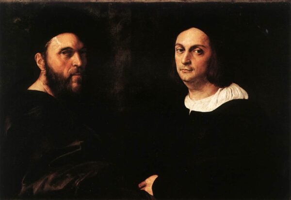 Double Portrait by Raphael Sanzio, hand-painted oil painting reproduction