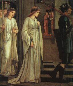 The Princess Sabra Led to the Dragon by Edward Burne-Jones, hand-painted oil painting reproduction